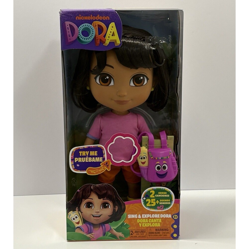 DORA the EXPLORER Sing & Explore Dora Doll 12" English & Spanish Bilingual